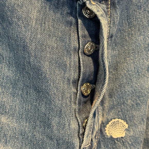 NEW. Free People Westward Embroidered Jeans. - Picture 13 of 16